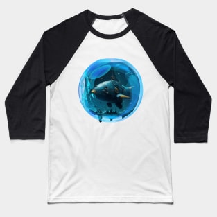 Fish in the bubble Baseball T-Shirt